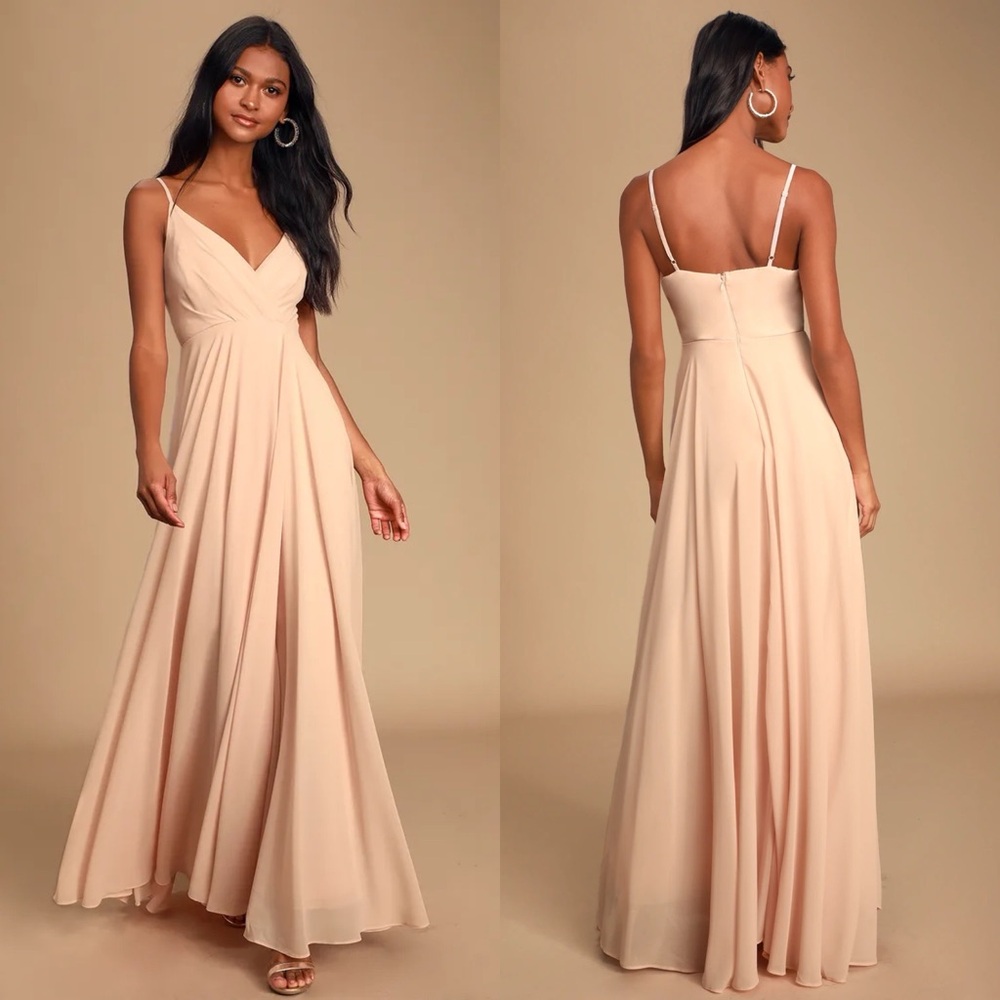Lulus | All About Love Blush Pink Maxi Dress